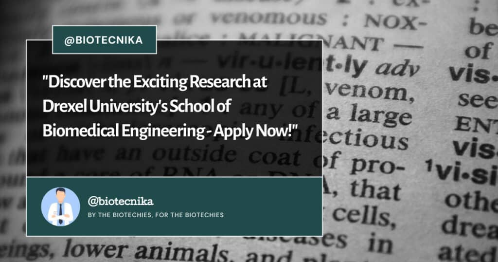 Post Doctoral Fellow at Philadelphia Drexel University careers