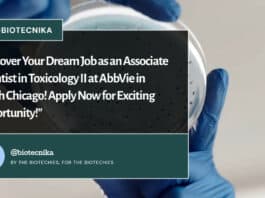 "Discover Your Dream Job as an Associate Scientist in Toxicology II at AbbVie in North Chicago! Apply Now for Exciting Opportunity!"